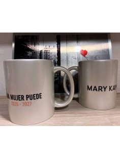 Taza aperlada mate personalizada mediante sublimación para eventos en Ixtapaluca, Chalco y Amecameca.