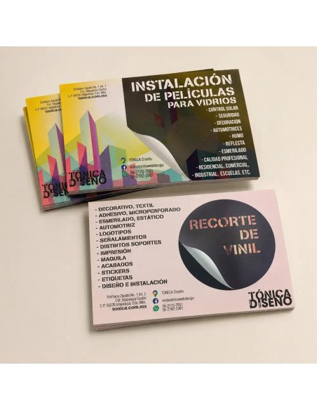 Volantes media carta 4x4 con frente y reverso a color impresos en Ixtapaluca