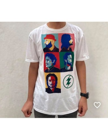 playera blanca personalizada en sublimación tela poliéster