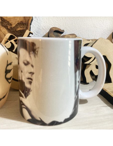 Ejemplo de taza personalizada con fotografía en blanco y negro