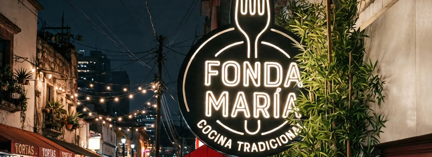 Letrero luminoso personalizado para negocio realizado por T&oacute;nica Dise&ntilde;o